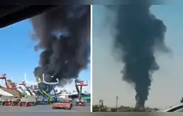 Saudi Aramco, incendio en el depósito petrolera, Riad, Arabia Saudita