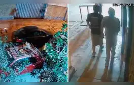 El empresario fue obligado a subir a un vehículo negro usado por los secuestradores.