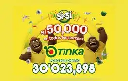 Resultados de La Tinka del domingo 27 de septiembre: números ganadores, premios del Pozo Millonario, boliyapa, S/50.000 y más