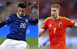 Francia y Bélgica se enfrentan en la UEFA Nations League. Foto: UEFA/composición LR