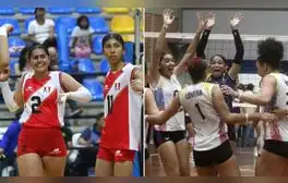 Perú y Venezuela se enfrentan en el Sudamericano de Vóley sub 19. Foto: FPV/FVV/composición LR