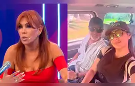 Magaly Medina destapa el escape de 'Cachín' junto a la hermana de Samantha Batallanos.