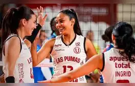 Universitario empezó con pie derecho la Liga Peruana de Vóley. Foto: Universitario