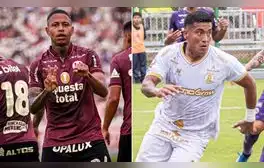 Universitario y Juan Pablo II se enfrentan en el estadio Monumental. Foto: Liga 1/composición LR