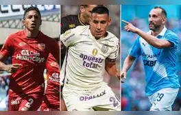 Sport Huancayo, Universitario y Sporting Cristal luchan por el primer lugar del Torneo Clausura. Foto: Liga 1/composición LR
