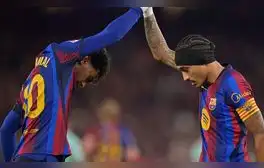 Lamine Yamal y Raphinha anotaron dobletes en la victoria de Barcelona. Foto: LaLiga