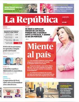 Edición Impresa - La Republica | Lima - Jueves 28 de Marzo del 2024