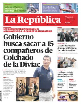 Edición Impresa - La Republica | Lima - Viernes 19 de Abril del 2024
