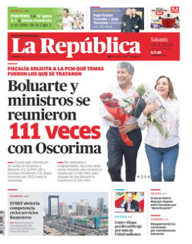 Edición Impresa - La Republica | Lima - Sabado 20 de Abril del 2024