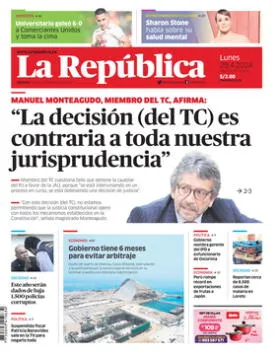 Edición Impresa - La Republica | Lima - Lunes 29 de Abril del 2024