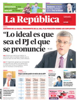 Edición Impresa - La Republica | Lima - Sabado 04 de Mayo del 2024
