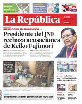 Edición Impresa - La Republica | Lima - Lunes 20 de Mayo del 2024