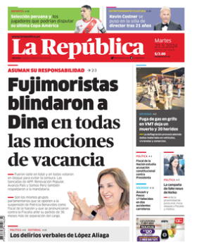 Edición Impresa - La Republica | Lima - Martes 21 de Mayo del 2024