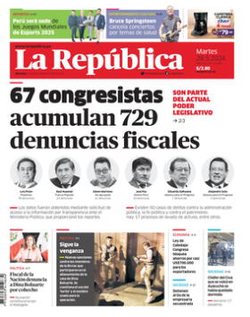 Edición Impresa - La Republica | Lima - Martes 28 de Mayo del 2024