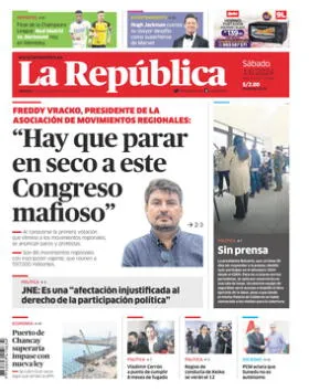 Edición Impresa - La Republica | Lima - Sabado 01 de Junio del 2024