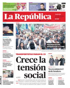 Edición Impresa - La Republica | Lima - Jueves 17 de Octubre del 2024