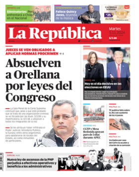 Edición Impresa - La Republica | Lima - Martes 05 de Noviembre del 2024