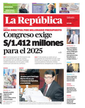 Edición Impresa - La Republica | Lima - Sabado 30 de Noviembre del 2024