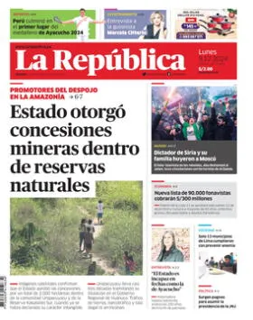 Edición Impresa - La Republica | Lima - Lunes 09 de Diciembre del 2024