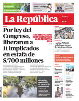 Edición Impresa - La Republica | Lima - Lunes 16 de Diciembre del 2024