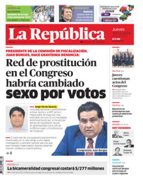 Edición Impresa - La Republica | Lima - Jueves 19 de Diciembre del 2024