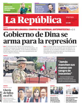 Edición Impresa - La Republica | Lima - Viernes 20 de Diciembre del 2024