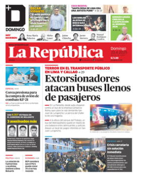 Edición Impresa - La Republica | Lima - Domingo 20 de Abril del 2025