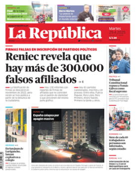 Edición Impresa - La Republica | Lima - Martes 29 de Abril del 2025