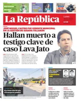 Edición Impresa - La Republica | Lima - Lunes 30 de Junio del 2025