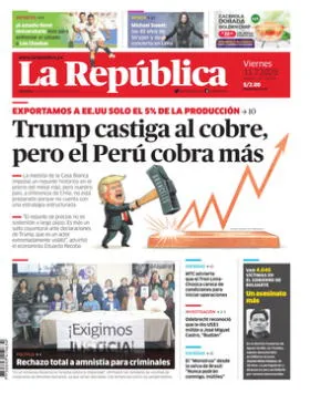 Edición Impresa - La Republica | Lima - Viernes 11 de Julio del 2025