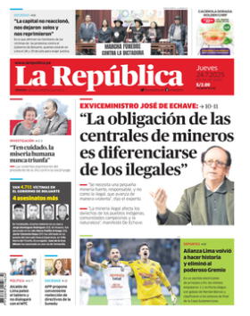 Edición Impresa - La Republica | Lima - Jueves 24 de Julio del 2025