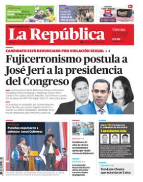 Edición Impresa - La Republica | Lima - Viernes 25 de Julio del 2025