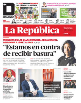 Edición Impresa - La Republica | Lima - Domingo 27 de Julio del 2025