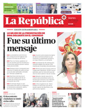 Edición Impresa - La Republica | Lima - Martes 29 de Julio del 2025