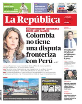 Edición Impresa - La Republica | Lima - Jueves 07 de Agosto del 2025