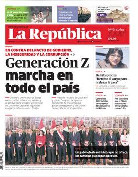 Edición Impresa - La Republica | Lima - Miercoles 15 de Octubre del 2025