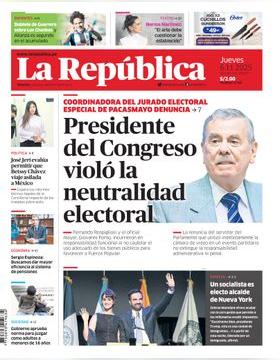 Edición Impresa - La Republica | Lima - Jueves 06 de Noviembre del 2025