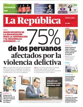 Edición Impresa - La Republica | Lima - Miercoles 12 de Noviembre del 2025