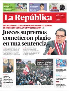 Edición Impresa - La Republica | Lima - Miercoles 19 de Noviembre del 2025