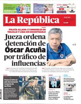 Edición Impresa - La Republica | Lima - Jueves 20 de Noviembre del 2025