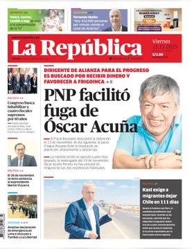 Edición Impresa - La Republica | Lima - Viernes 21 de Noviembre del 2025