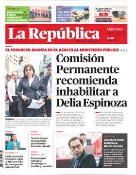 Edición Impresa - La Republica | Lima - Miercoles 26 de Noviembre del 2025