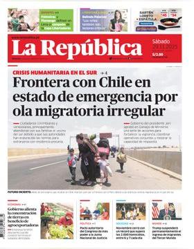 Edición Impresa - La Republica | Lima - Sabado 29 de Noviembre del 2025