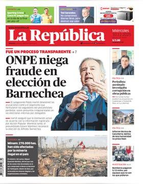 Edición Impresa - La Republica | Lima - Miercoles 10 de Diciembre del 2025