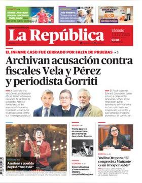 Edición Impresa - La Republica | Lima - Sabado 13 de Diciembre del 2025