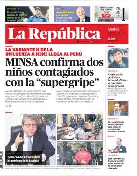 Edición Impresa - La Republica | Lima - Martes 16 de Diciembre del 2025