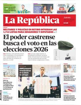 Edición Impresa - La Republica | Lima - Jueves 25 de Diciembre del 2025