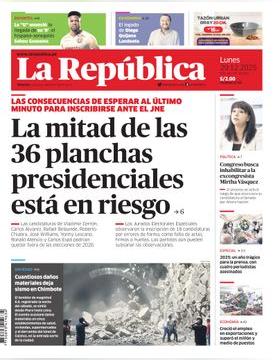 Edición Impresa - La Republica | Lima - Lunes 29 de Diciembre del 2025