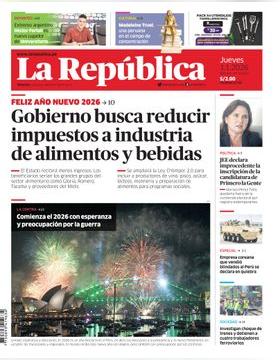 Edición Impresa - La Republica | Lima - Jueves 01 de Enero del 2026
