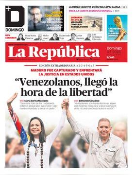 Edición Impresa - La Republica | Lima - Domingo 04 de Enero del 2026